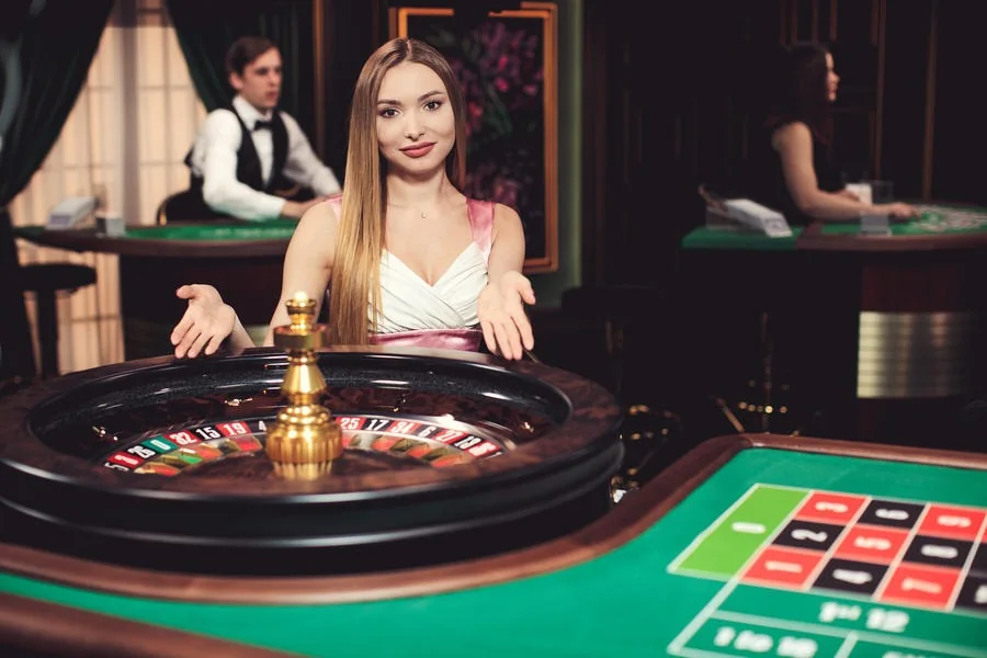 Tampilan permainan dealer live untuk perangkat mobile