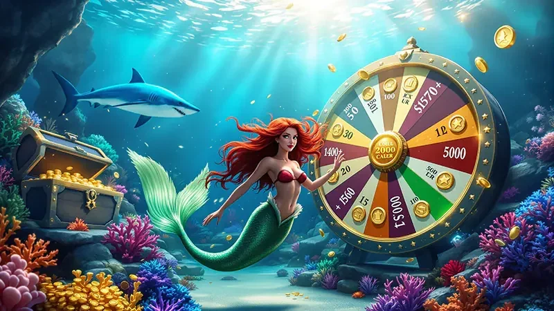 Visual arena tembak ikan bawah laut untuk permainan mobile SATSET138